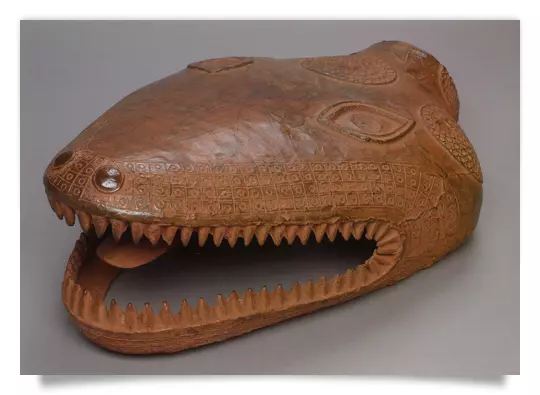 Postcard: Snake head