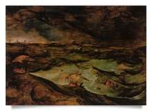Postkarte: Seesturm