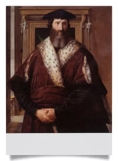 Postcard: Portrait of a man