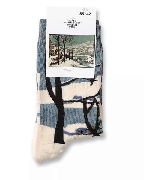 Socken: Bruegel - Jäger im Schnee