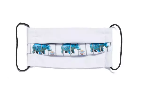 Mund-Nasen-Schutzmaske: Kindermaske Hippo